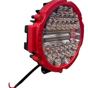 Faro Led Redondo 68w 175 Mm Frente Rojo