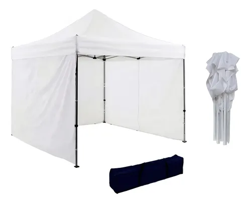 Gazebo Plegable 3x3m Con 4 Paredes
