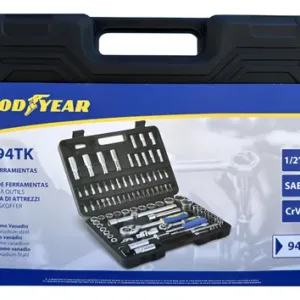 Set Juego Herramientas Combinadas 94 Pcs Goodyear Negro