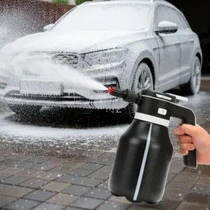 Pulverizador Eléctrico Y Generador De Espuma Iael De 2 Litros Con Carga Usb-c Negro