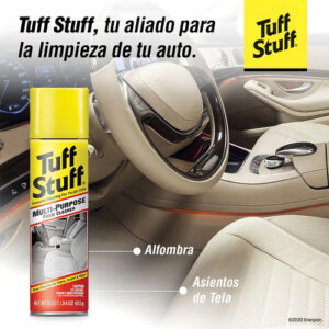 Stp Tuff Stuff - Limpiador En Espuma Multiuso 623 G - Limpia Tapicería Tela Alfombra Y Vinilo - Removedor De Manchas Para Auto Y Hogar En Aerosol