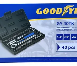 Caja De Herramientas Goodyear 40 Piezas Para Auto