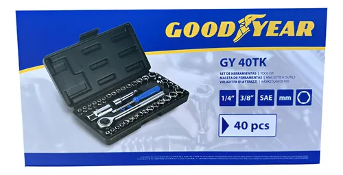 Caja De Herramientas Goodyear 40 Piezas Para Auto