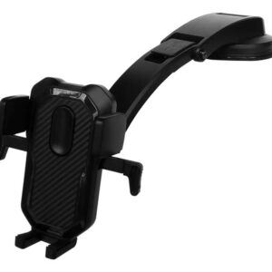 Soporte Celular Auto Sopapa Silicona Rotación 360° Iael Universal Negro