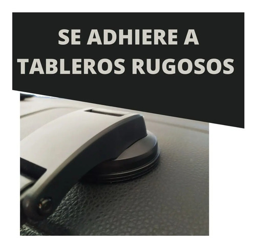 Soporte Celular Auto Sopapa Silicona Rotación 360° Iael Universal Negro