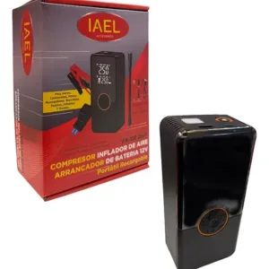 Compresor Arrancador Portatil Recargable Usb 12v Negro