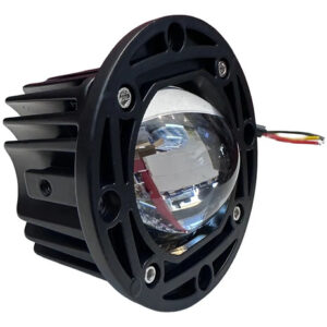 Faro Led Redondo Con Lupa 750 Mm 15w Luz Blanca Y Ambar