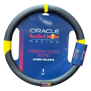 Cubre Volante Red Bull Universal 38 Cm Negro Deportivo Amarillo