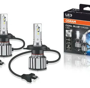Kit Lampara Led H4 Osram 23/23w 12vp43t Cbc Ledr H4 Azul Blanco Frío
